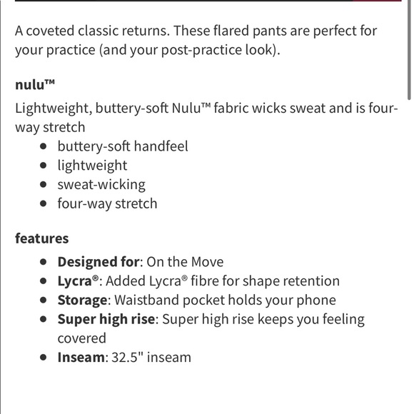 NWT Black Lululemon Groove Pant Flare Super High-Rise *Nulu Size 4 - Picture 12 of 13